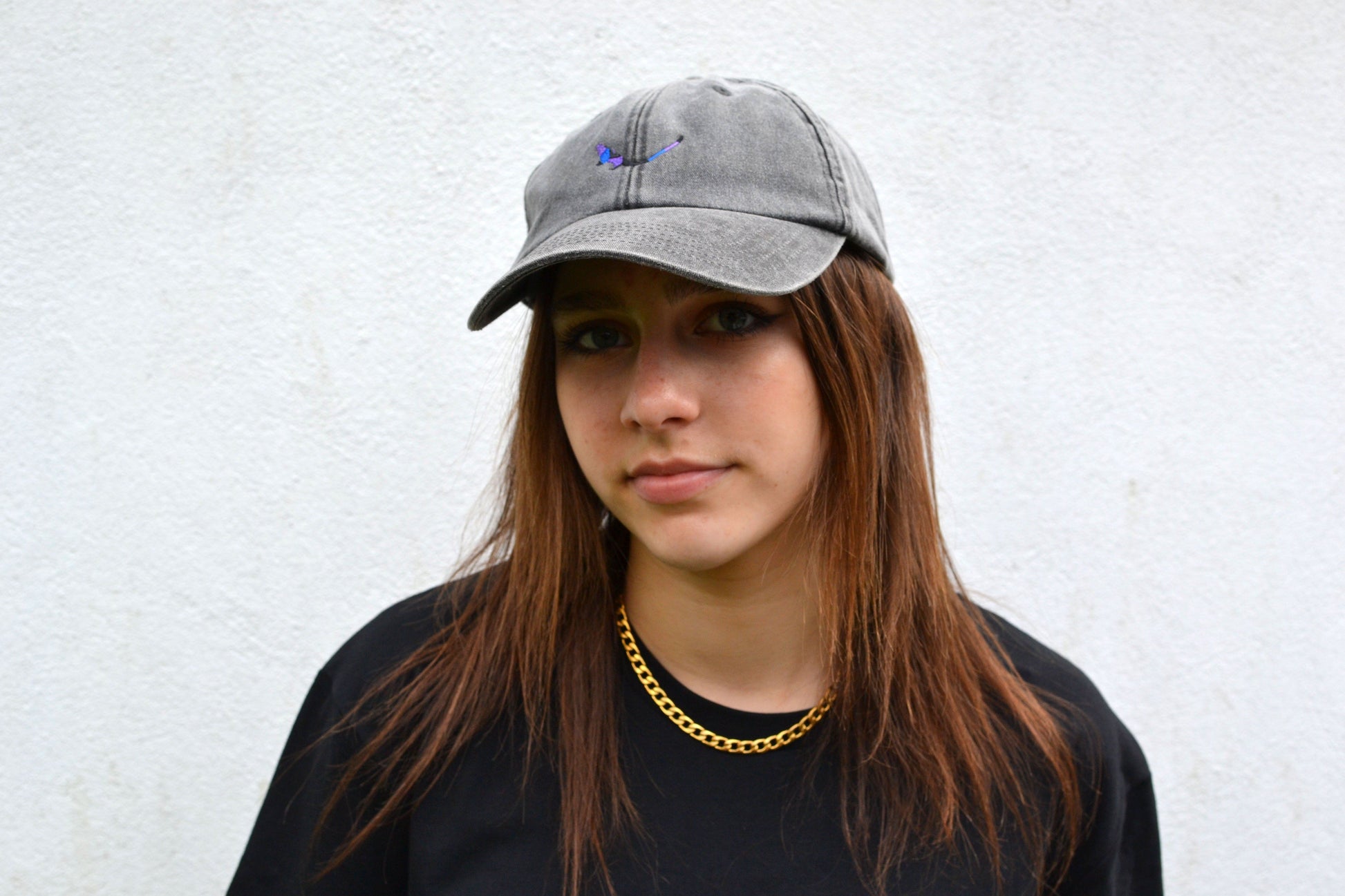 Grey Vintage SUBTROPIC Cap model shot 4