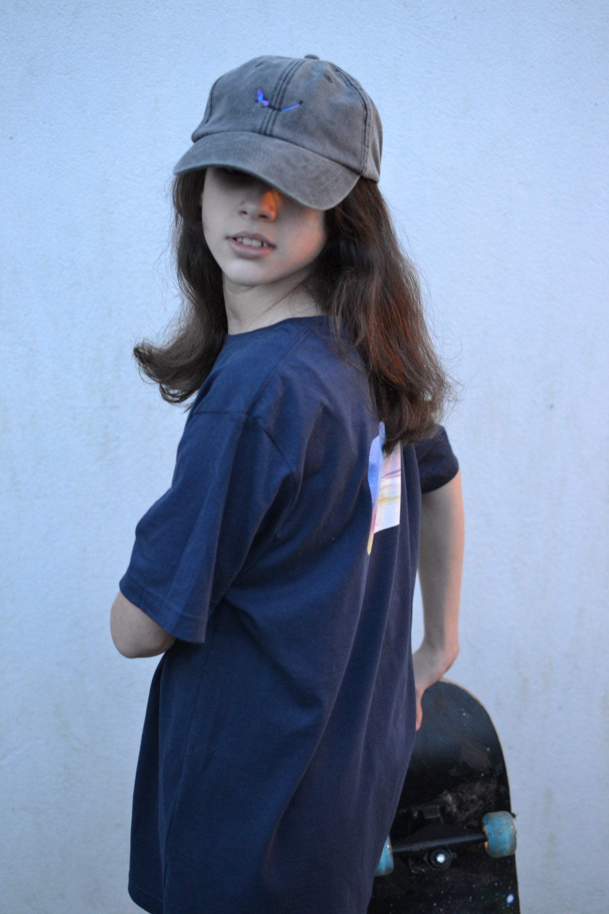 Grey Vintage SUBTROPIC Cap model shot 3